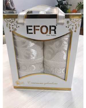 Набор из двух махровых полотенец. Размер 70/140 см, 50/90 см