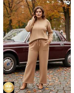 ЖЕНСКИЙ КОСТЮМ ДВОЙКА ТКАНЬ КАШЕМИР