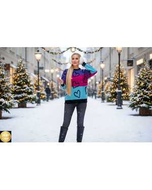 СВИТЕР ТКАНЬ КАШЕМИР ЛАПША