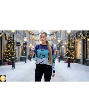 СВИТЕР ТКАНЬ КАШЕМИР ЛАПША