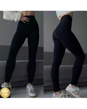 ЛЕГИНСЫ ТКАНЬ УТЕПЛЁННЫЕ С МЕХОМ