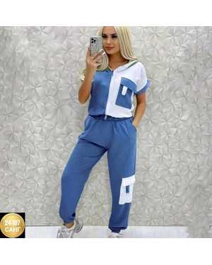 ЖЕНСКИЙ КОСТЮМ ДВОЙКА ТКАНЬ СИНГАПУР