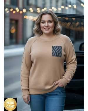 СВИТЕР ТКАНЬ ВЯЗКА КАШЕМИР