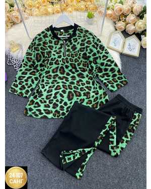 ЖЕНСКИЙ КОСТЮМ ДВОЙКА ТКАНЬ ПРАДО + ТРИКОТАЖ