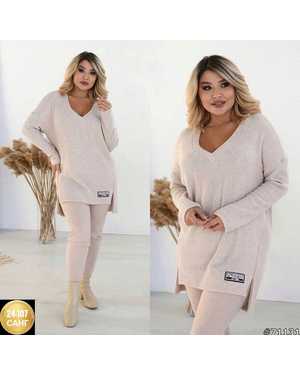 ЖЕНСКИЙ КОСТЮМ ДВОЙКА ТКАНЬ ЛАПША