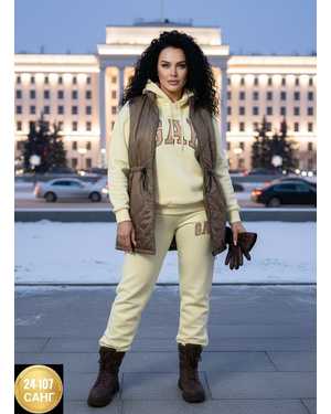 ЖЕНСКИЙ КОСТЮМ ТРОЙКА В РАЗМЕР ТКАНЬ ТРЕХНИТКА НА ФЛИСЕ + БОЛОНЬ