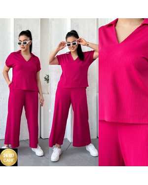 ЖЕНСКИЙ КОСТЮМ ДВОЙКА ТКАНЬ ЛАПША