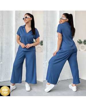 ЖЕНСКИЙ КОСТЮМ ДВОЙКА ТКАНЬ ЛАПША