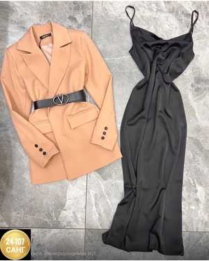 ЖЕНСКИЙ КОСТЮМ ДВОЙКА ТКАНЬ ШЕЛК