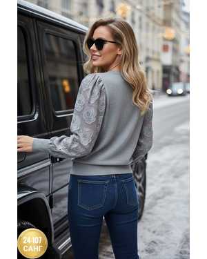 СВИТЕР ТКАНЬ ТЁПЛЫЙ КАШЕМИР ЛАПША