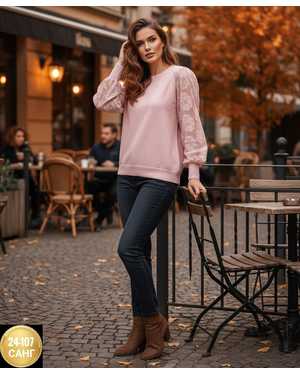 СВИТЕР ТКАНЬ ТЁПЛЫЙ КАШЕМИР ЛАПША