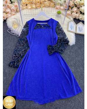 ПЛАТЬЕ В РАЗМЕР ТКАНЬ ТРИКОТАЖ С ЛЮРЕКСОМ