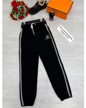 БРЮКИ В РАЗМЕР ТКАНЬ ТРЁХНИТКА ТРИКОТАЖ