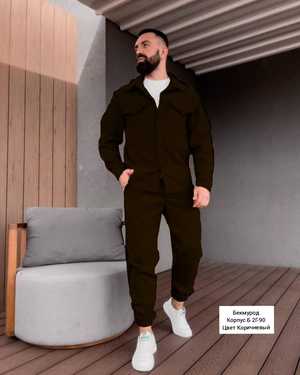 МУЖСКОЙ КОСТЮМ ДВОЙКА В РАЗМЕР ТКАНЬ СПАНДЕКС ЗАМШ