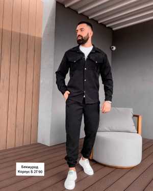 МУЖСКОЙ КОСТЮМ ДВОЙКА В РАЗМЕР ТКАНЬ СПАНДЕКС ЗАМШ