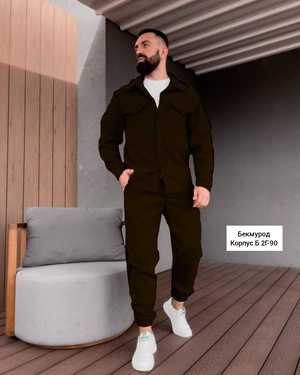 МУЖСКОЙ КОСТЮМ ДВОЙКА В РАЗМЕР ТКАНЬ СПАНДЕКС ЗАМШ