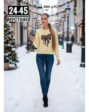 СВИТЕР ТКАНЬ КАШЕМИР АНГОРА