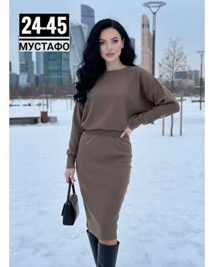 ЖЕНСКИЙ КОСТЮМ ДВОЙКА ТКАНЬ ЛАПША