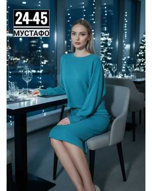 ЖЕНСКИЙ КОСТЮМ ДВОЙКА ТКАНЬ ЛАПША