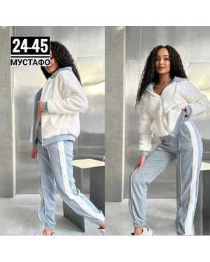 ЖЕНСКИЙ КОСТЮМ ТКАНЬ БАРАШКА + ФЛИС С НАЧЁСОМ