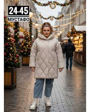 УТЕПЛЁННЫЙ КУРТКА ТКАНЬ ХОЛОФАЙБЕР