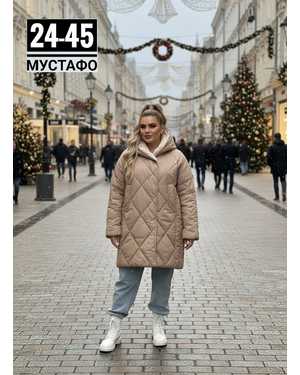 УТЕПЛЁННЫЙ КУРТКА ТКАНЬ ХОЛОФАЙБЕР