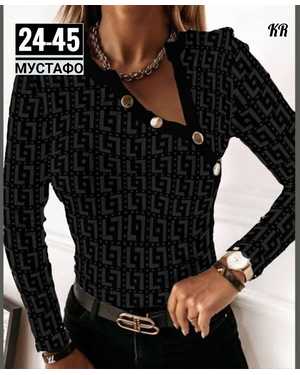 КОФТОЧКА ТКАНЬ ТРИКОТАЖ+РУБЧИК