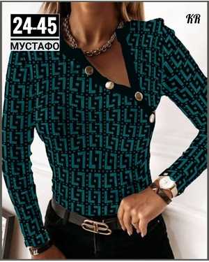 КОФТОЧКА ТКАНЬ ТРИКОТАЖ+РУБЧИК