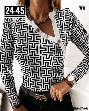 КОФТОЧКА ТКАНЬ ТРИКОТАЖ+РУБЧИК