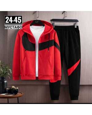 МУЖСКОЙ КОСТЮМ ДВОЙКА ТКАНЬ ФЛИС С НАЧЁСОМ