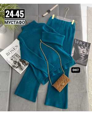 ЖЕНСКИЙ КОСТЮМ ДВОЙКА ТКАНЬ ТЁПЛЫЙ ВЯЗАНЫЕ ЛАПША