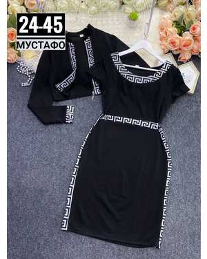 ЖЕНСКИЙ КОСТЮМ ДВОЙКА ТКАНЬ ТРИКОТАЖ