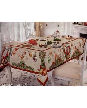 Скатерть новогодняя гобеленовая размер 150*220см
