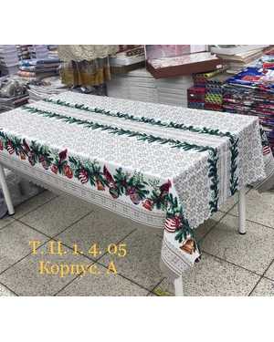 Скатерть новогодняя 100% полиэстер Размер 110 на 150см