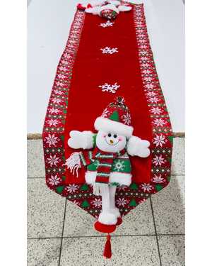 Дорожка новогодний рисунок Материал:Велюр Размер 35 на 180см