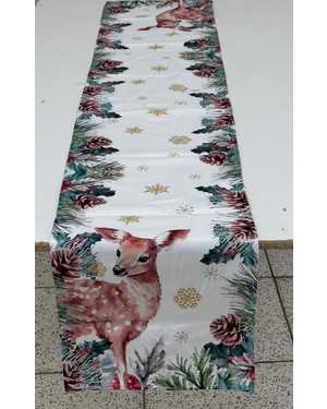 Дорожка новогодний рисунок Материал:Велюр Размер 35 на 180см