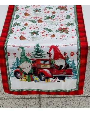 Дорожка новогодний рисунок Материал:Велюр Размер 35 на 180см