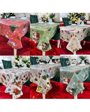 Распродажа скатерть клеёнка новогодняя. Размер 140на220см без выбора цвета
