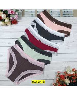 Женские трусики. В упаковке 5шт один размер разные цвета