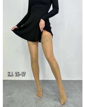 КАПРОНОВЫЕ ЧУЛКИ С СИЛИКОНОВОЙ ВСТАВКОЙ ПЛОТНОСТЬ: 40DEN