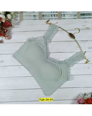 Женский топ с поролоном Состав : Микрофибр и хлопок в рубчике