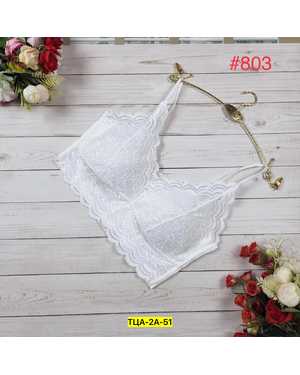 Женский топ с поролоном Состав : Кружевной и микрофибро