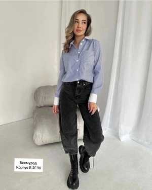 РУБАШКА В РАЗМЕР ТКАНЬ ЛЕН Х/Б