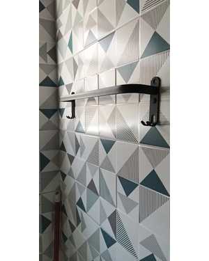 Держатель для полотенца матовый чёрный Размер: 55-59