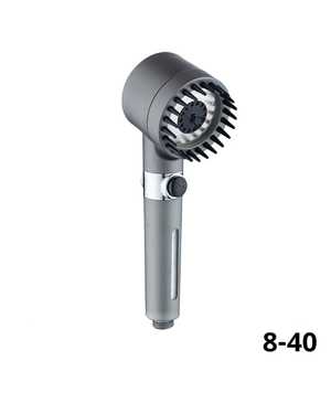 Душевая лейка с режимами Wergrauf C-03GR графит с фильтром