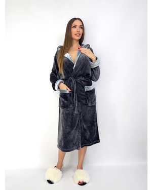 Женский махровый халат