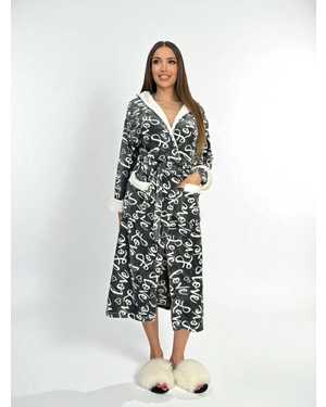 Женский махровый халат