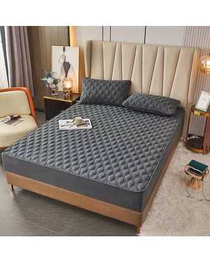 Наматрасники стёганный из 100% хлопка Высота борта 30см резинка по кругу Размер 180х200 (+30см)