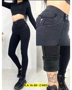 Джеггинсы, джинс НА ФЛИСЕ