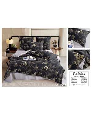 Комплект постельного белья с готовым одеялом от фирмы St.Balis. Вид ткани: Сатин Хлопок Наполнитель одеяло: 100% шелк Тусса Плотность одеяло: 300г/м(возможно замена на похожее)